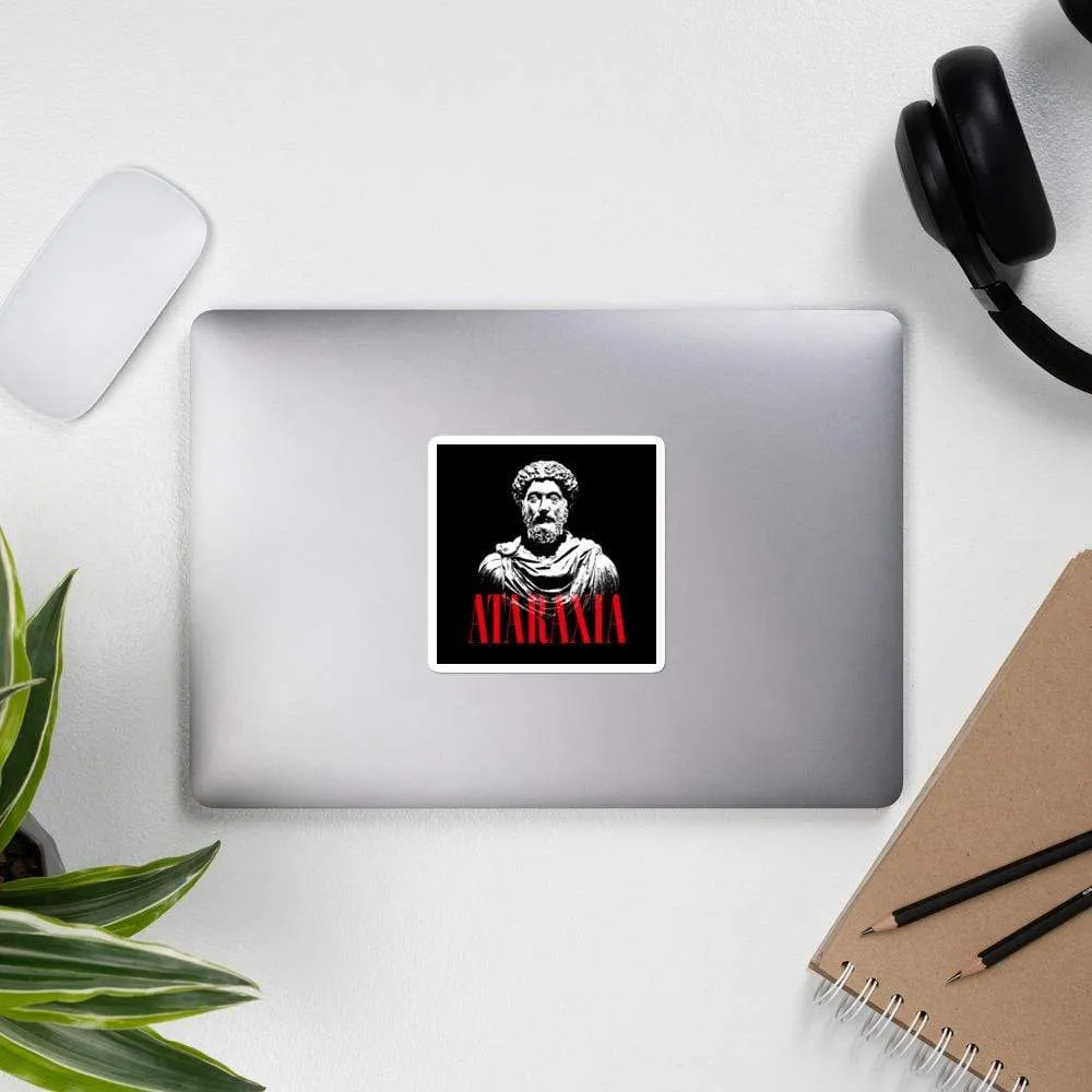 Marc Aurel Bust - Ataraxia Stoic Ethics - Sticker