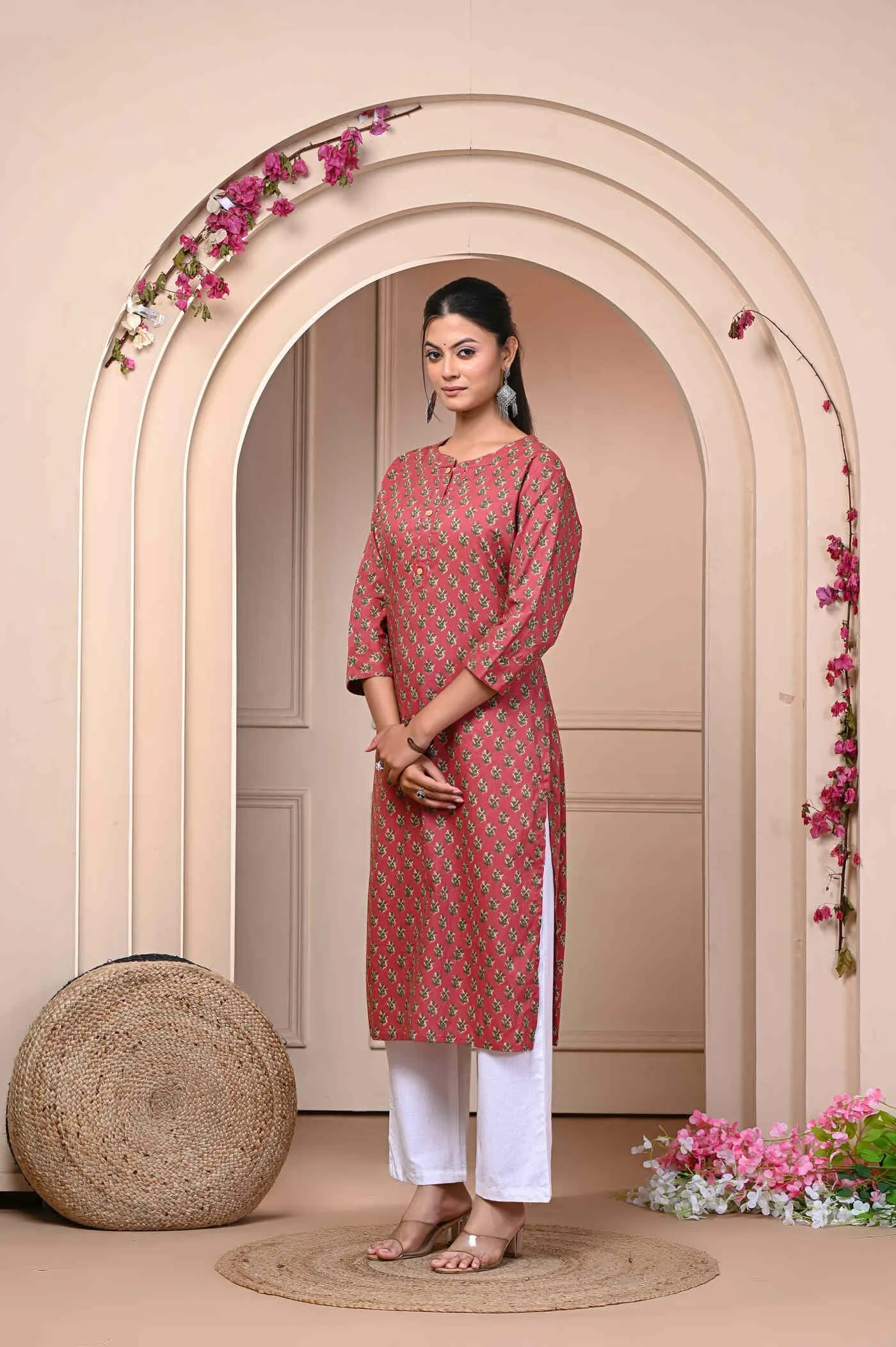 Maroon Stylish Kurti for Women 