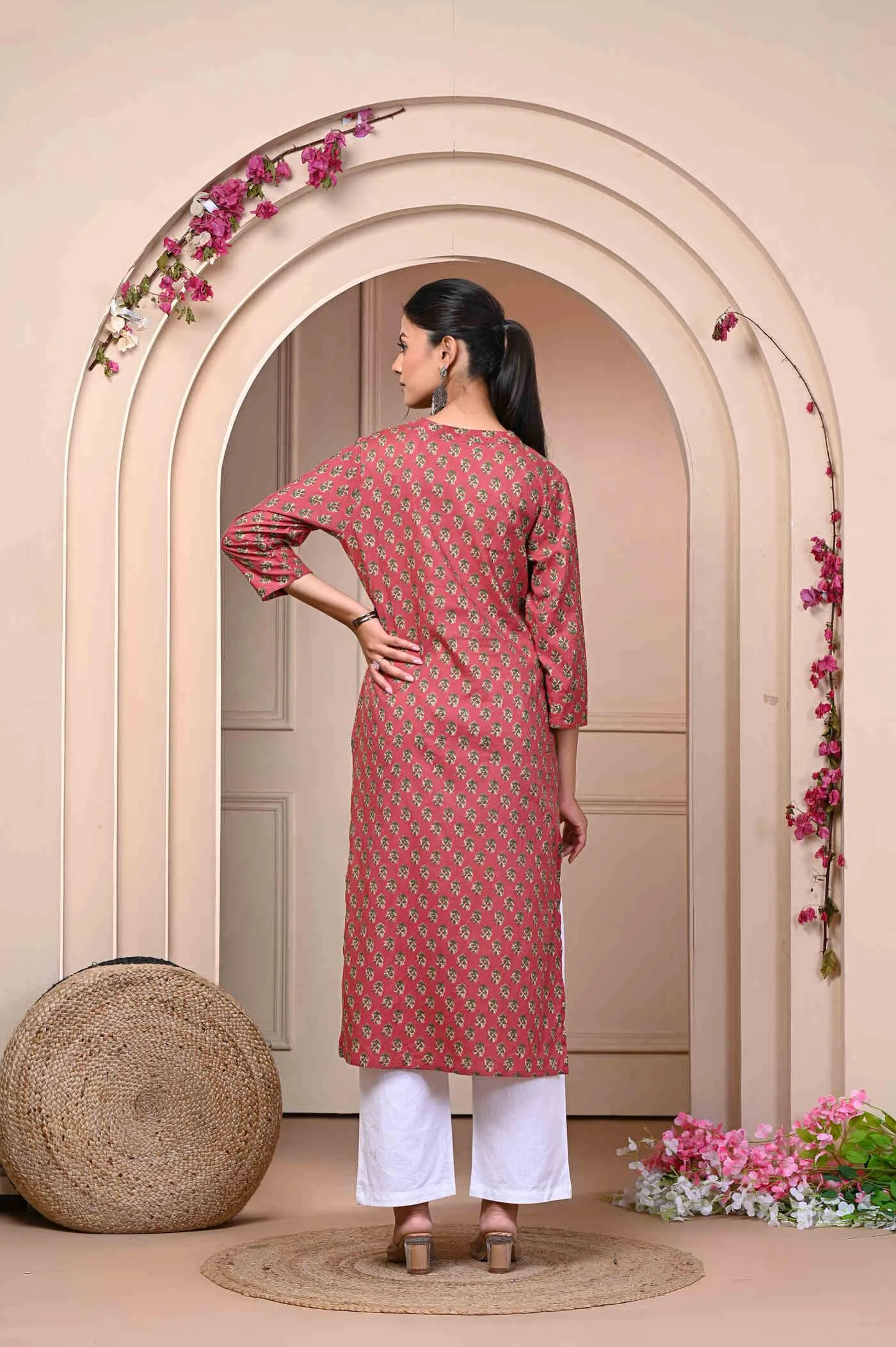 Maroon Stylish Kurti for Women 