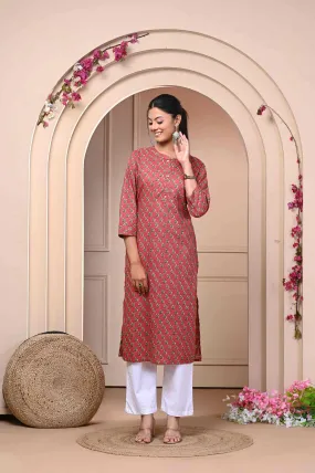 Maroon Stylish Kurti for Women 