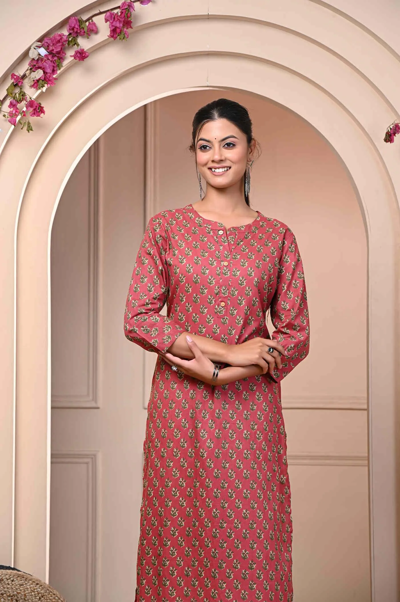 Maroon Stylish Kurti for Women 