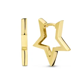 Monceau Juene 14 karat gold star earrings