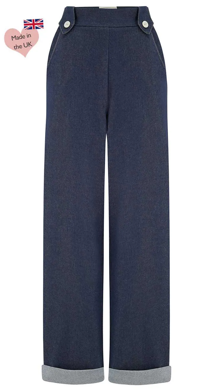 Monroe Trousers in Denim