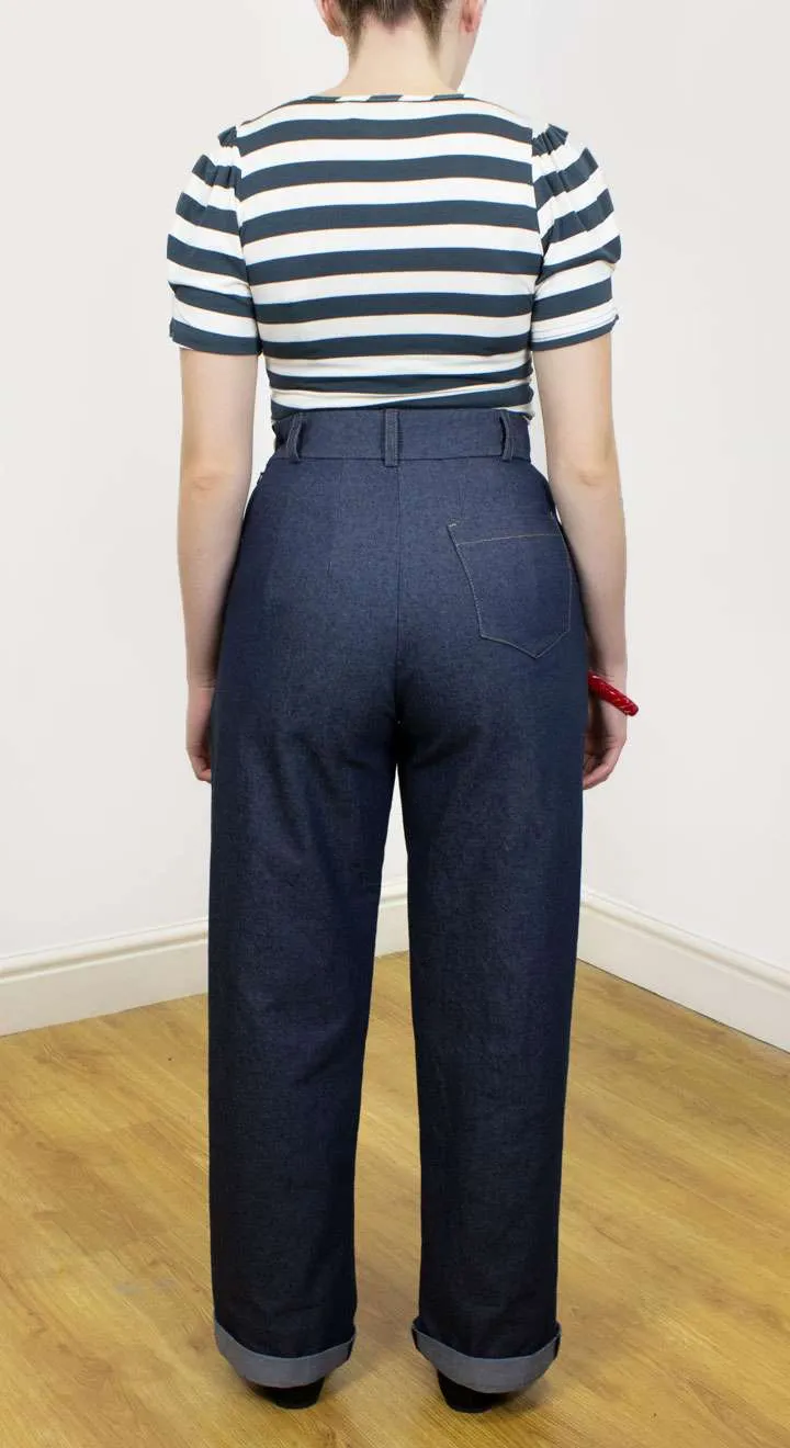 Monroe Trousers in Denim
