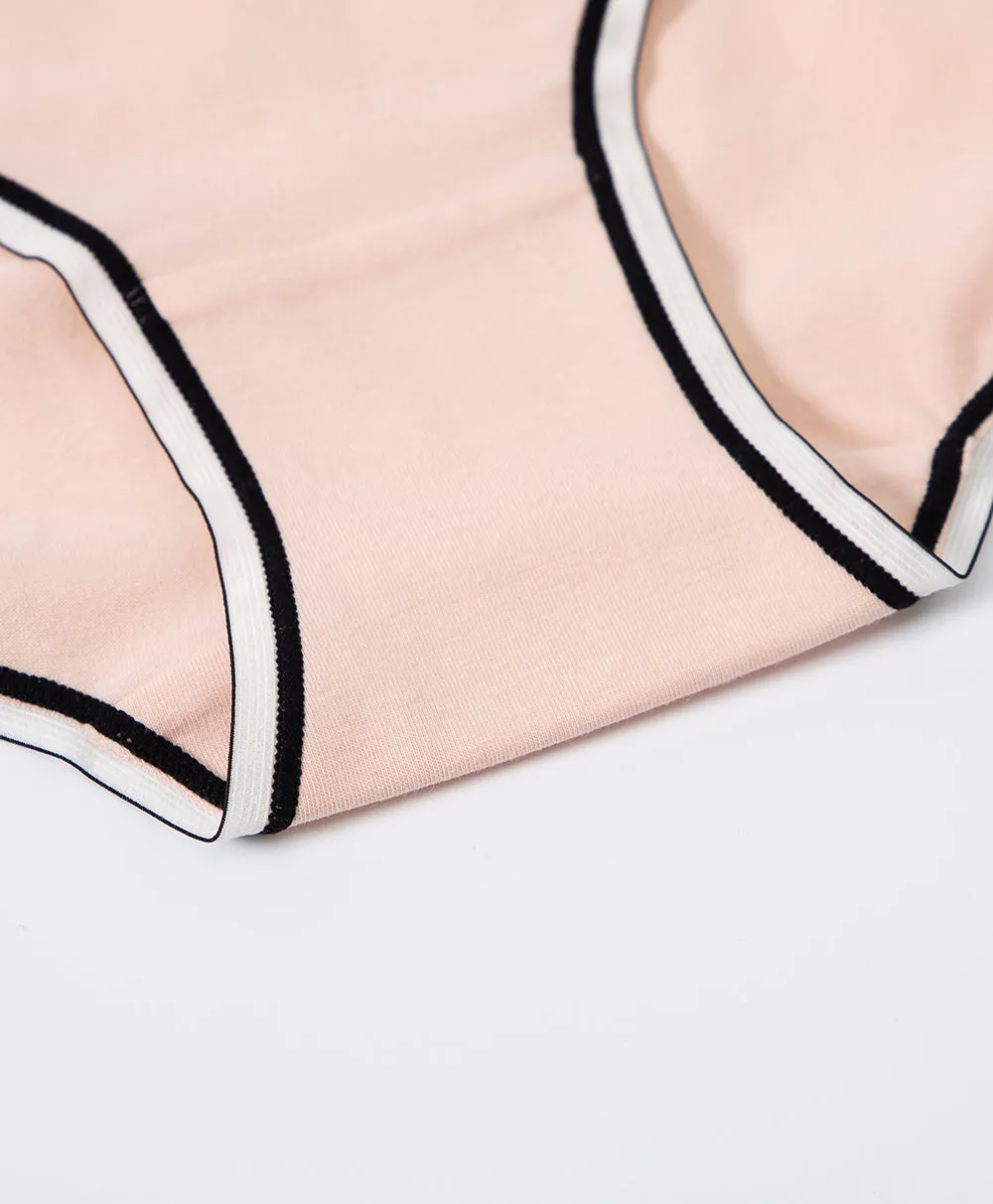 Pretty Contrast Cotton 5-pack Hipster Panties