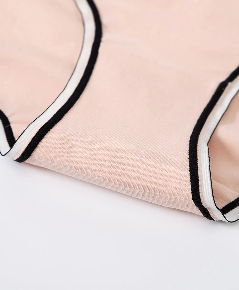 Pretty Contrast Cotton 5-pack Hipster Panties