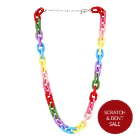 Rainbow Chainlink Necklace - Sample