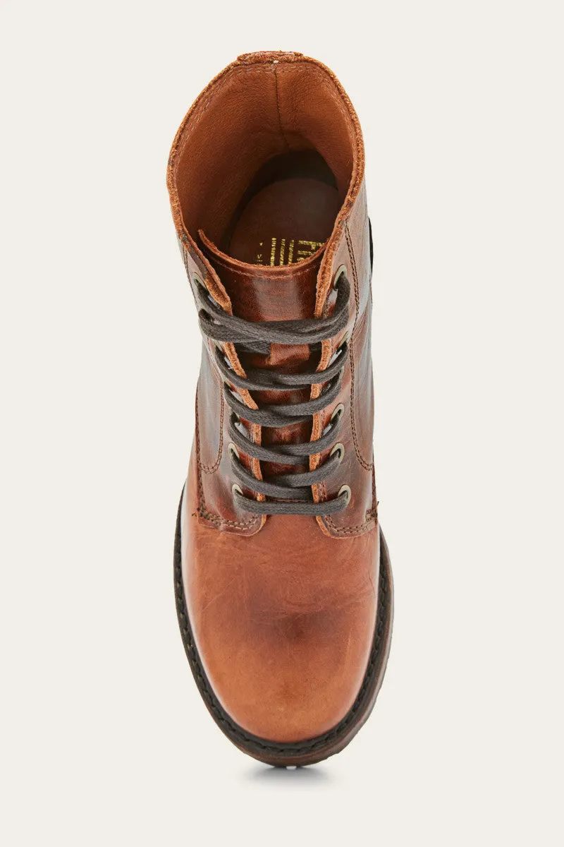 Sabrina 6G Lace Up-Cognac-LTP