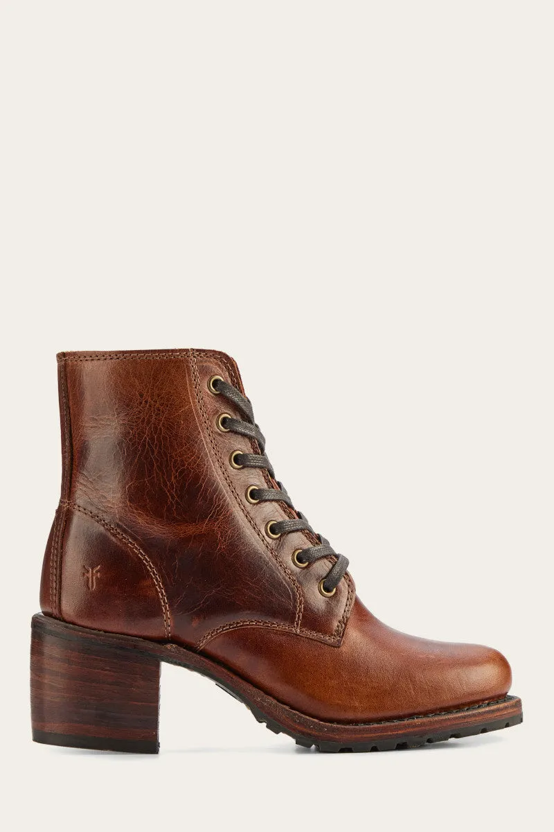 Sabrina 6G Lace Up-Cognac-LTP