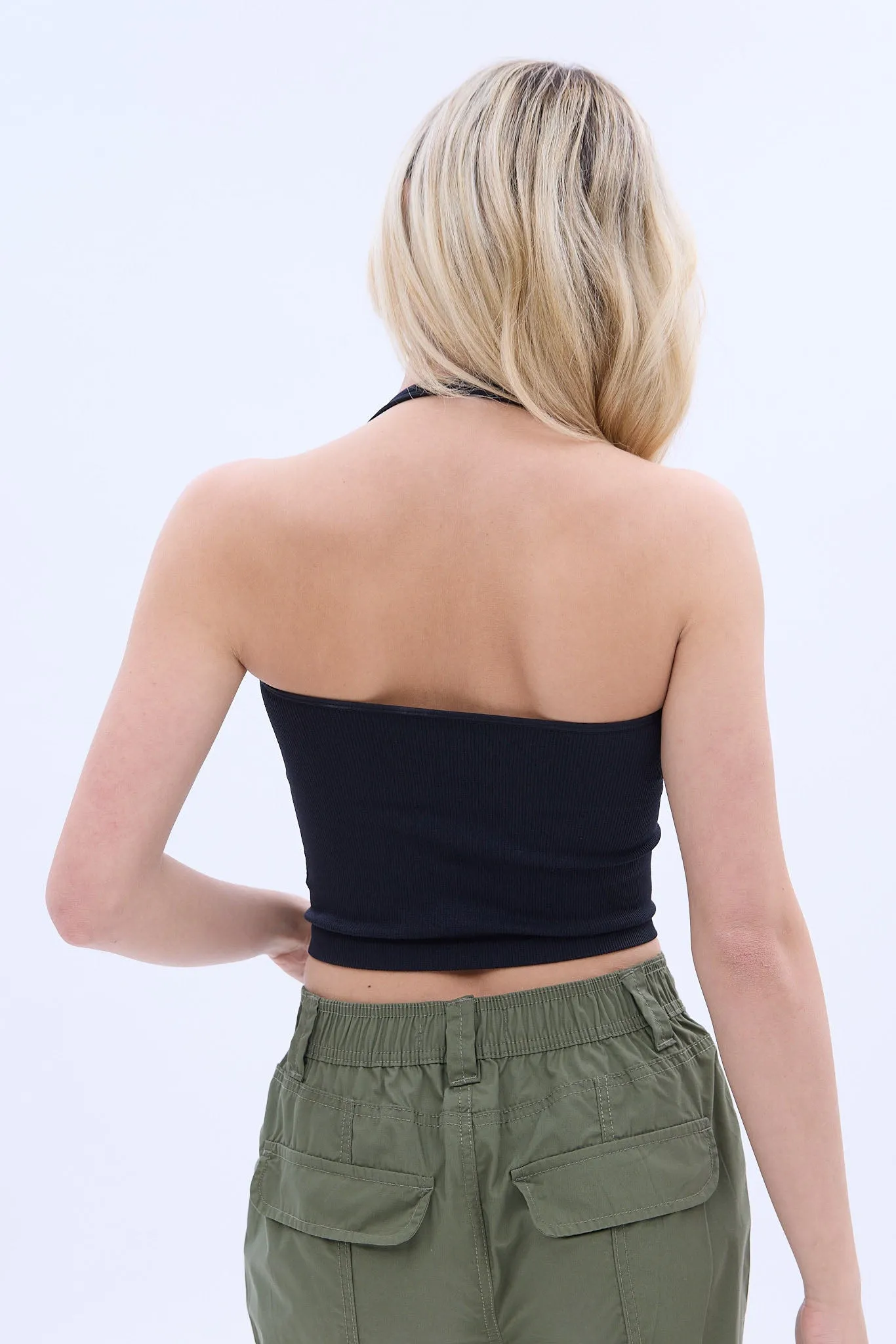 Seamless Halter Neck Top