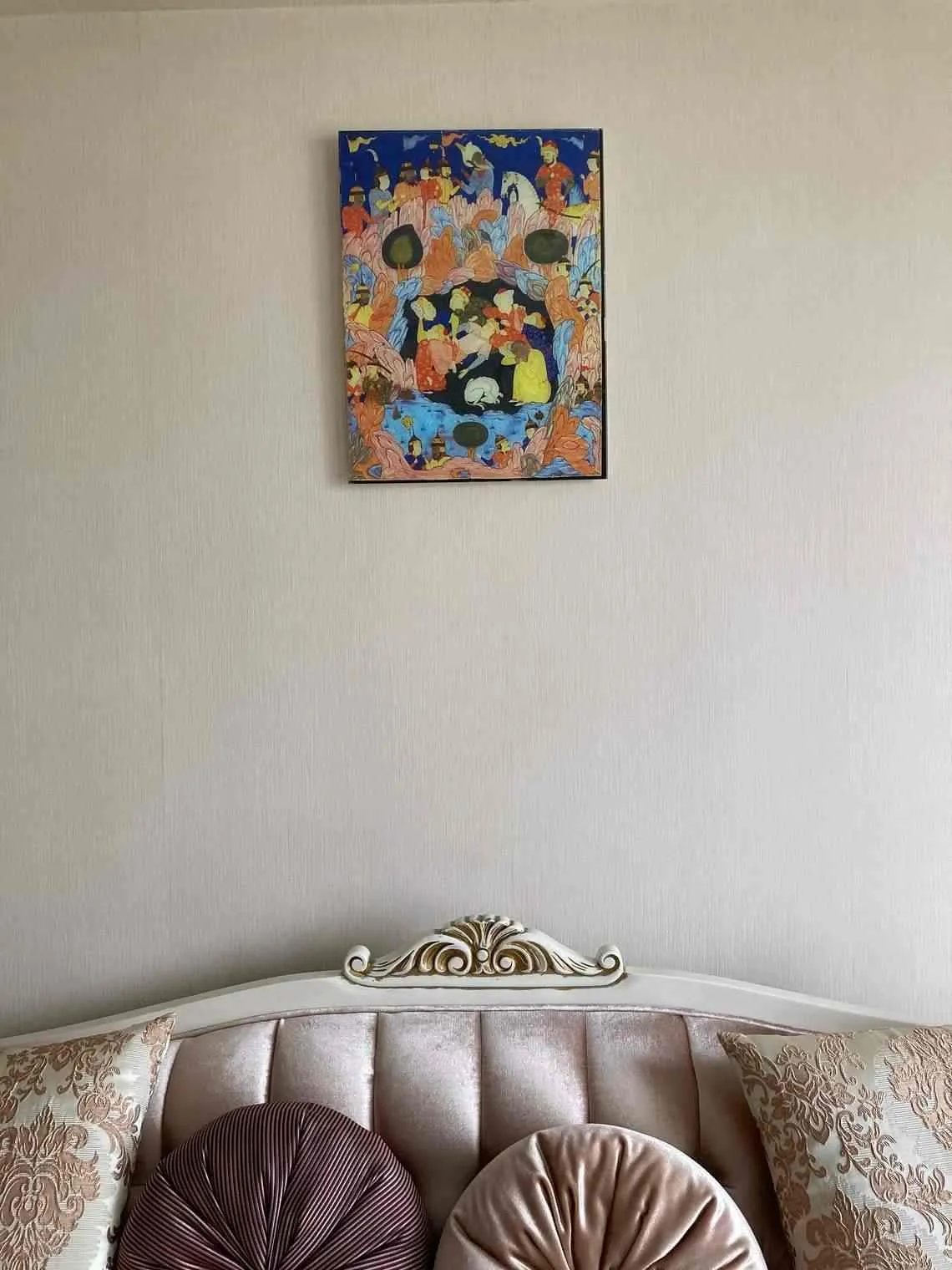 Seven Sleepers Multicolor Print on Tempered Glass Islamic Wall Art