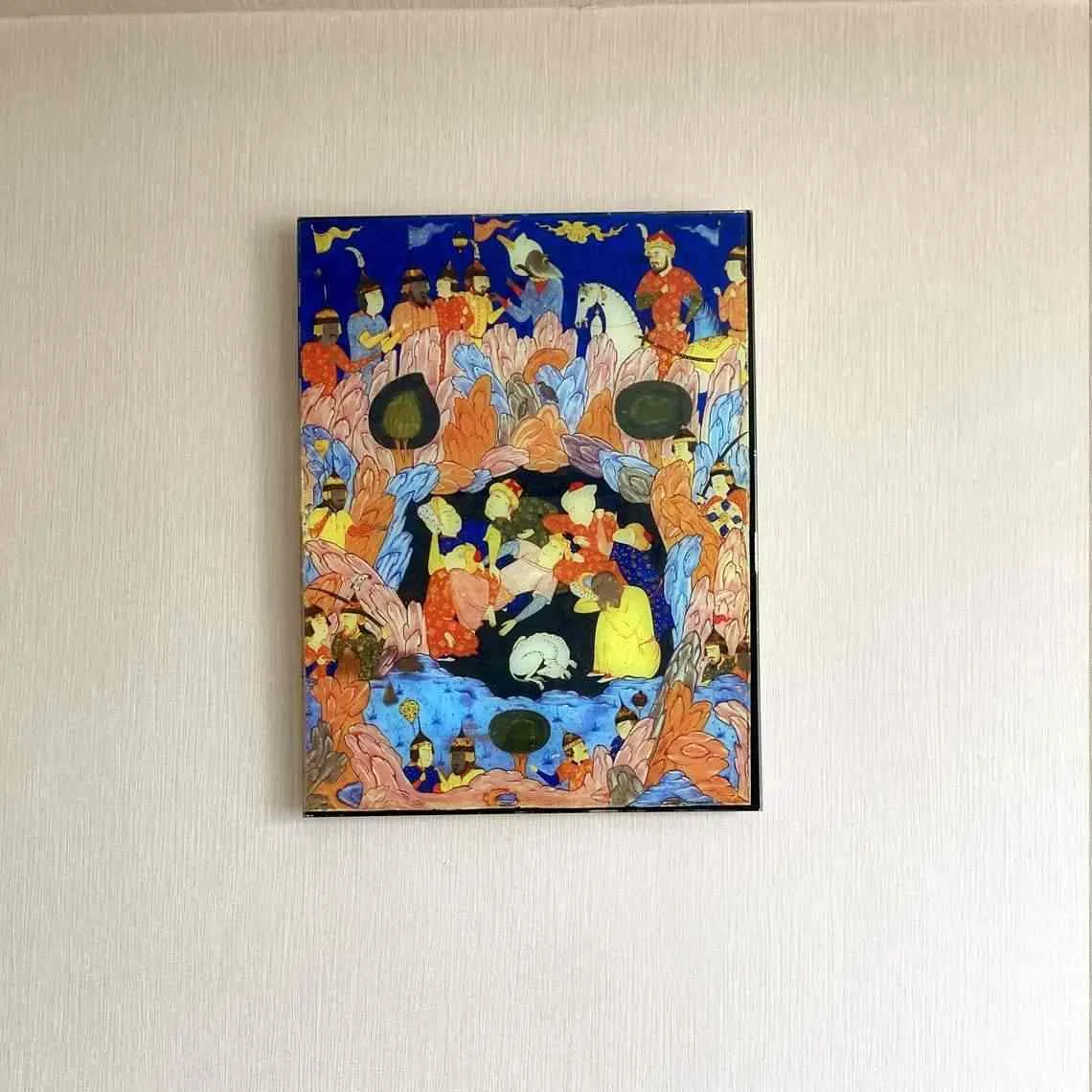 Seven Sleepers Multicolor Print on Tempered Glass Islamic Wall Art