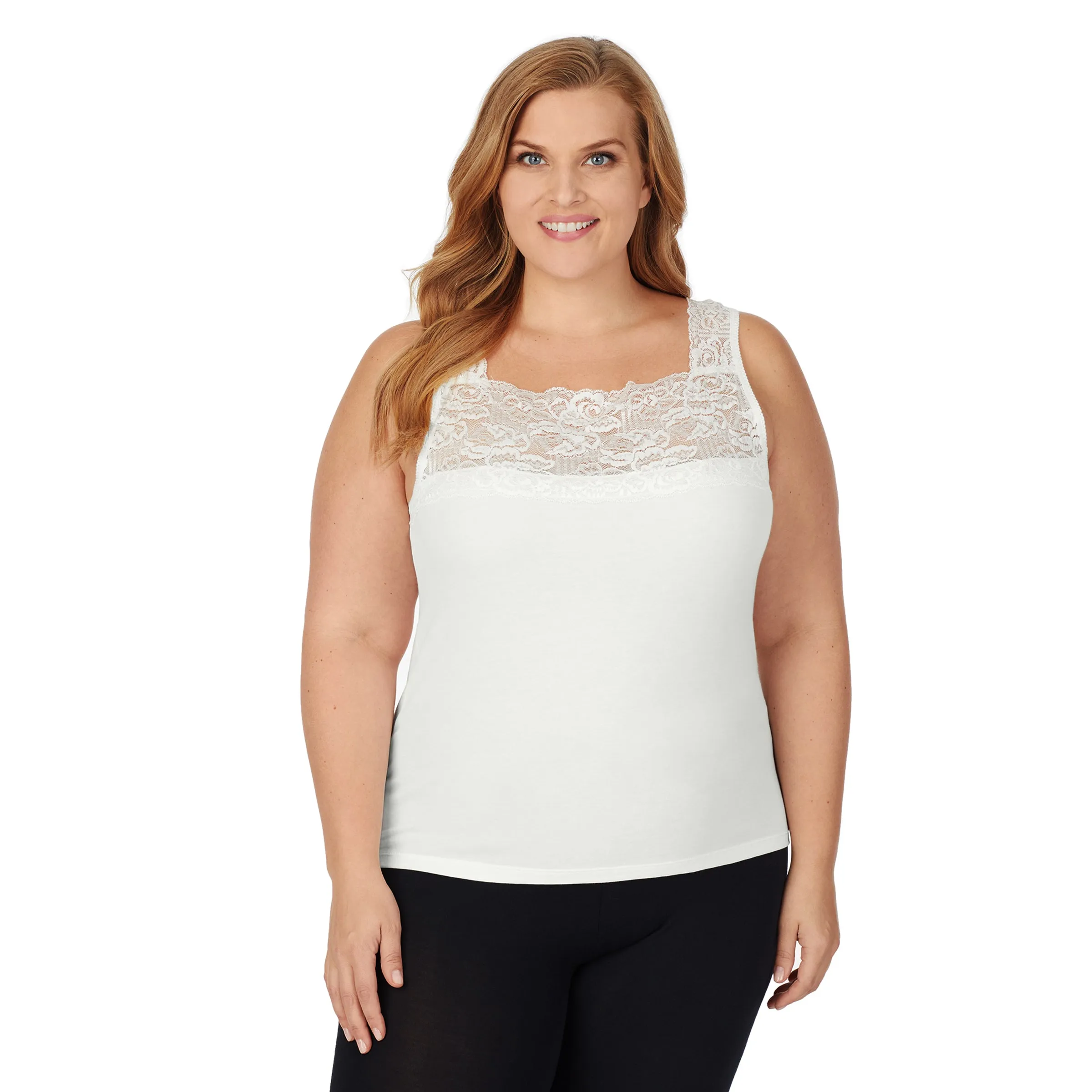 SofTech Stretch Lace Detail Cami PLUS