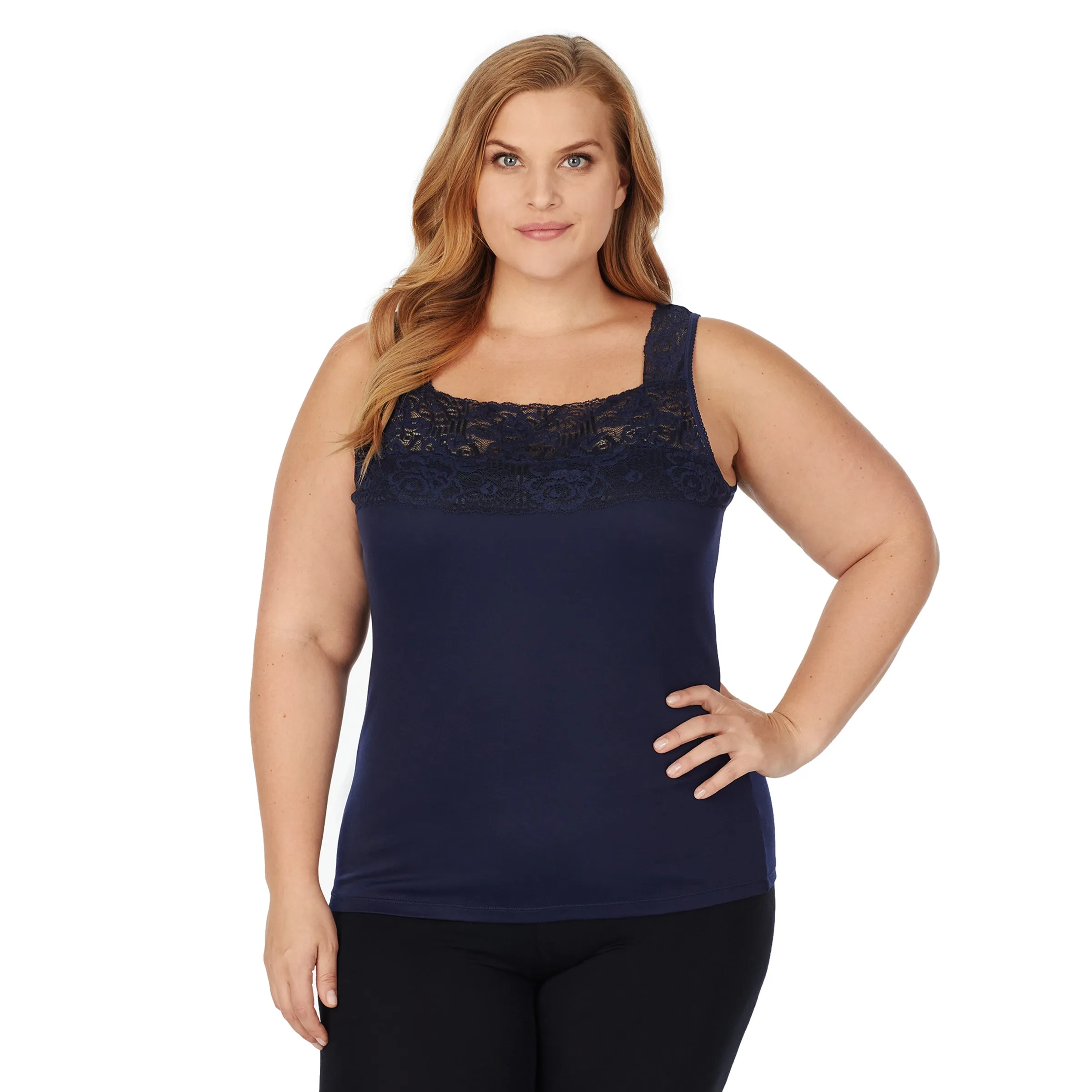 SofTech Stretch Lace Detail Cami PLUS