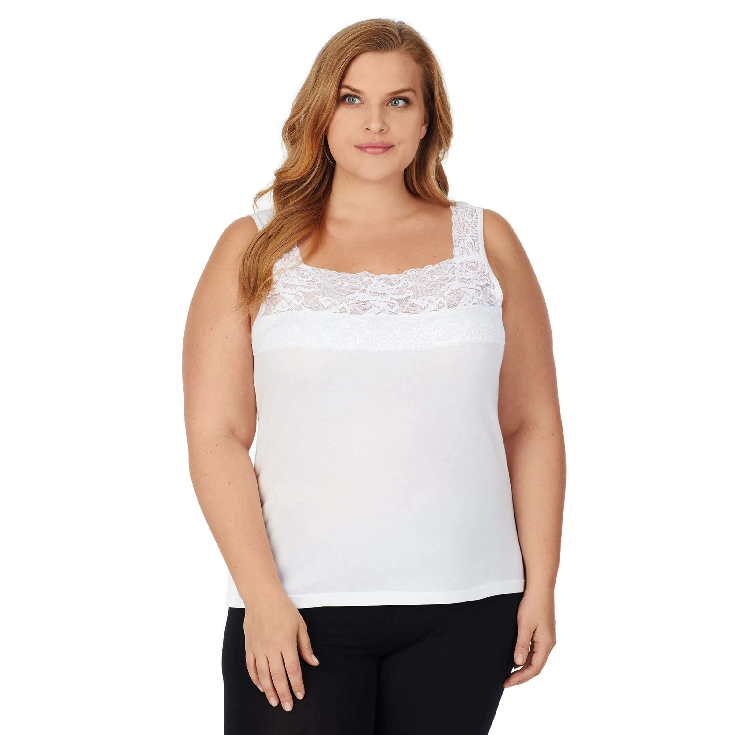 SofTech Stretch Lace Detail Cami PLUS