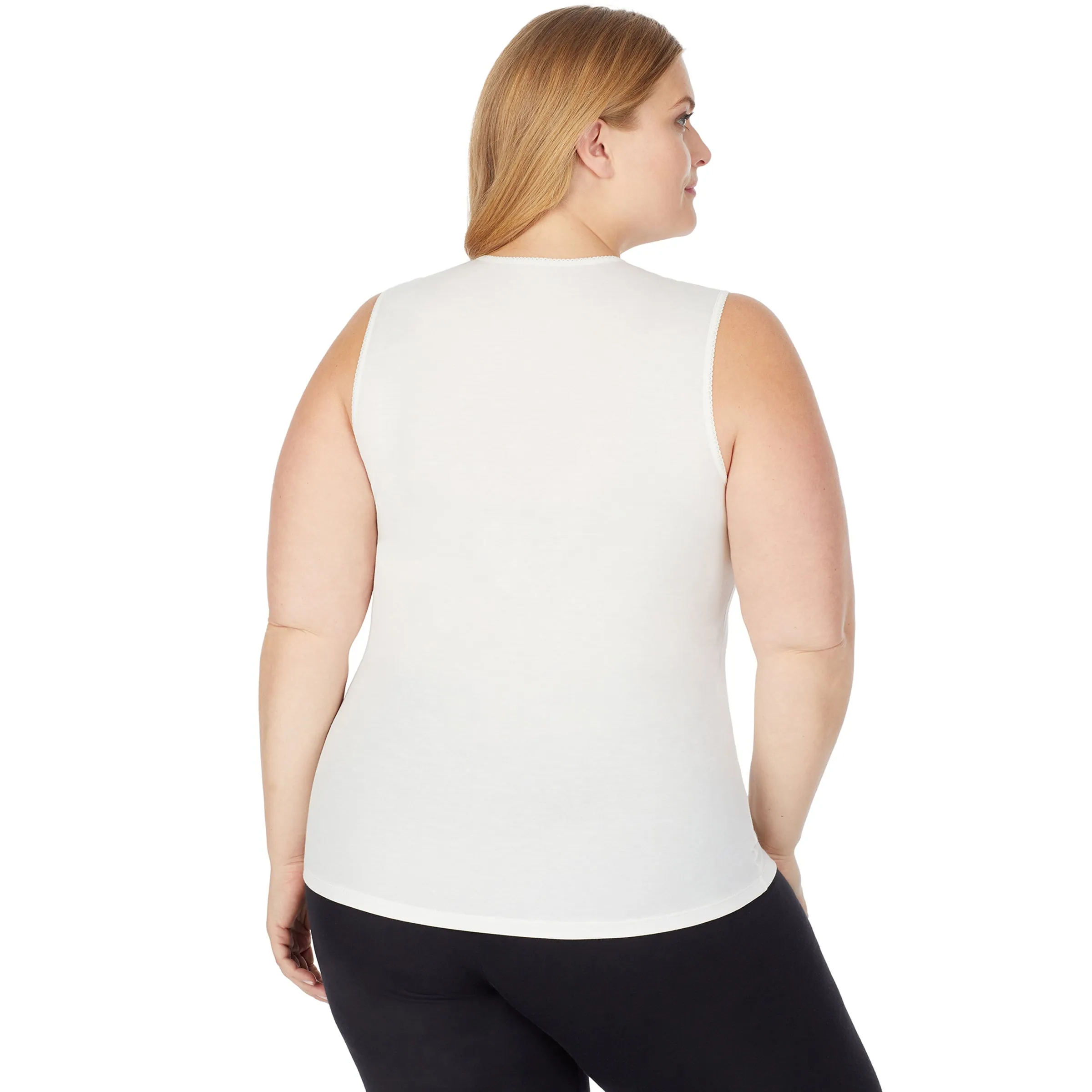 Softwear Lace Edge V-Neck Tank PLUS