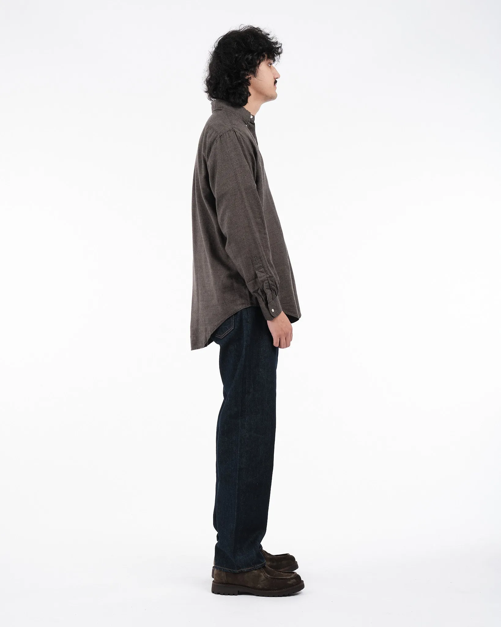 STANDARD BUTTON DOWN SHIRT CHARCOAL GRAY