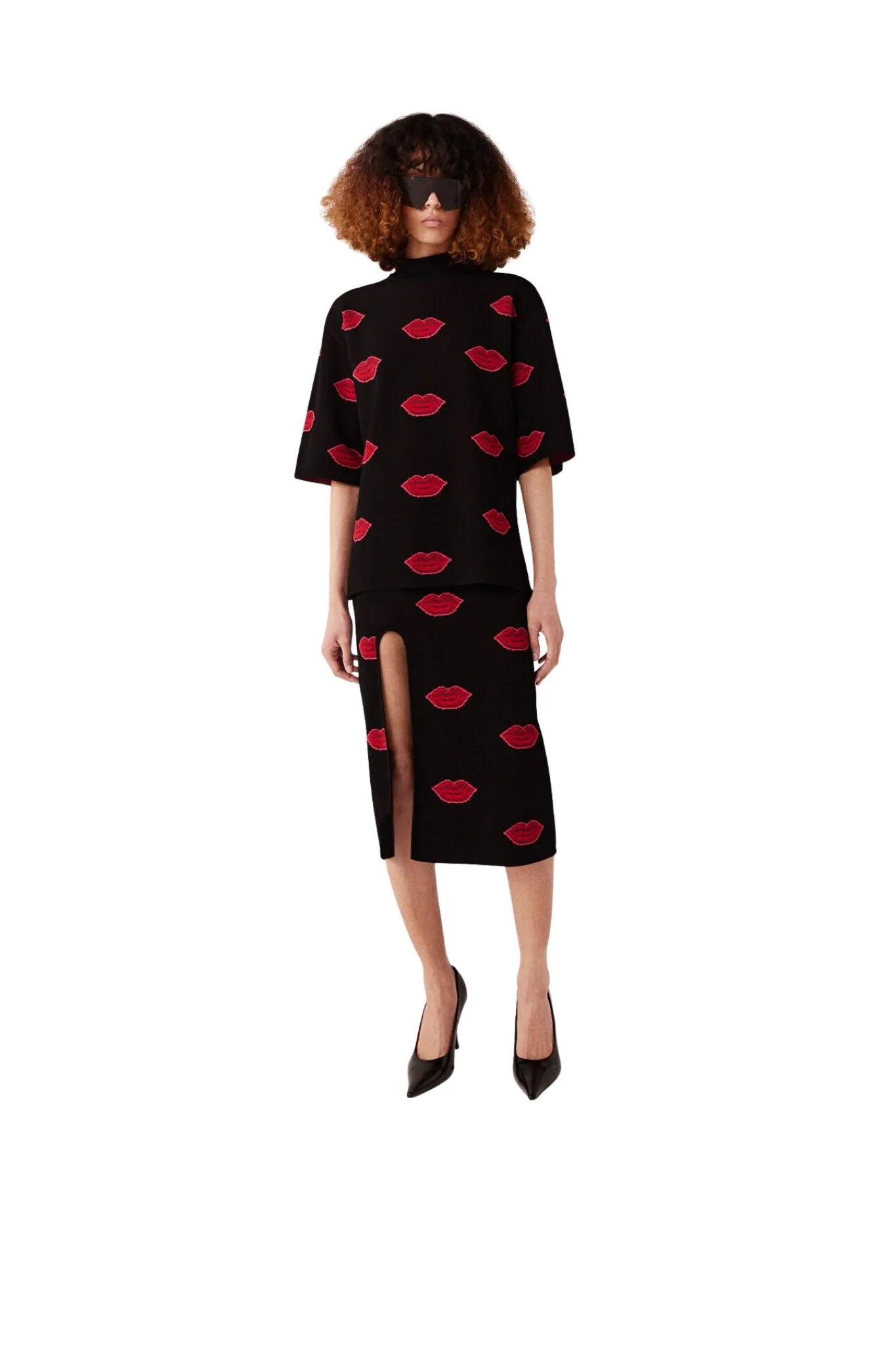 Stella McCartney Lips Jacquard Jumper