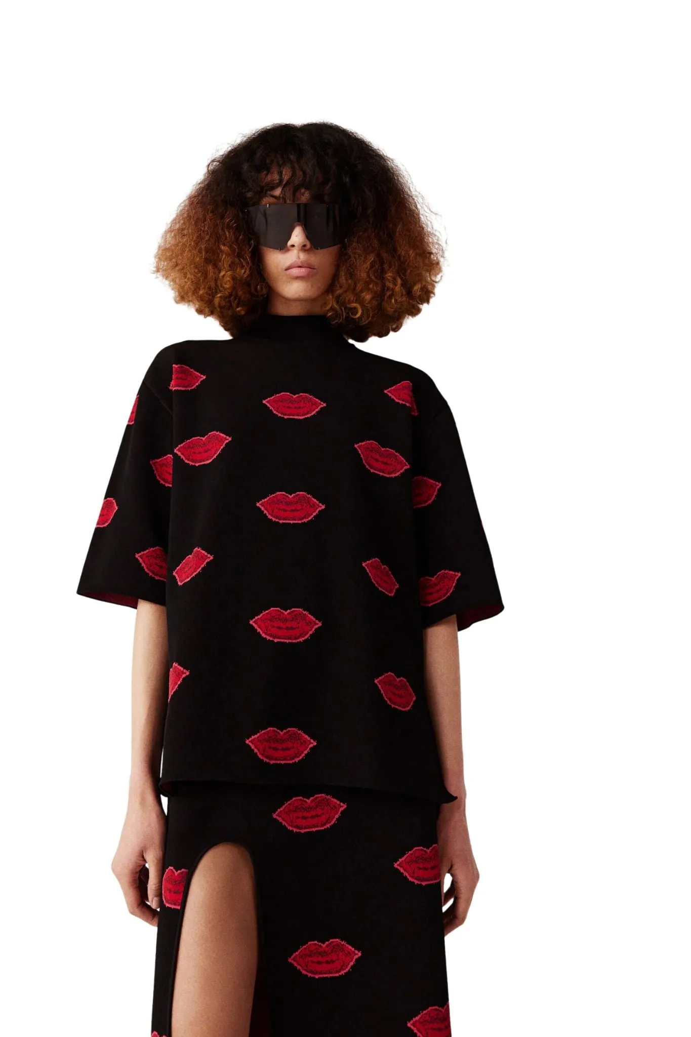 Stella McCartney Lips Jacquard Jumper