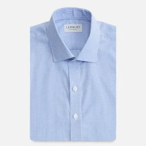 The Blue Wheeler Non Iron Micro Gingham Custom Shirt