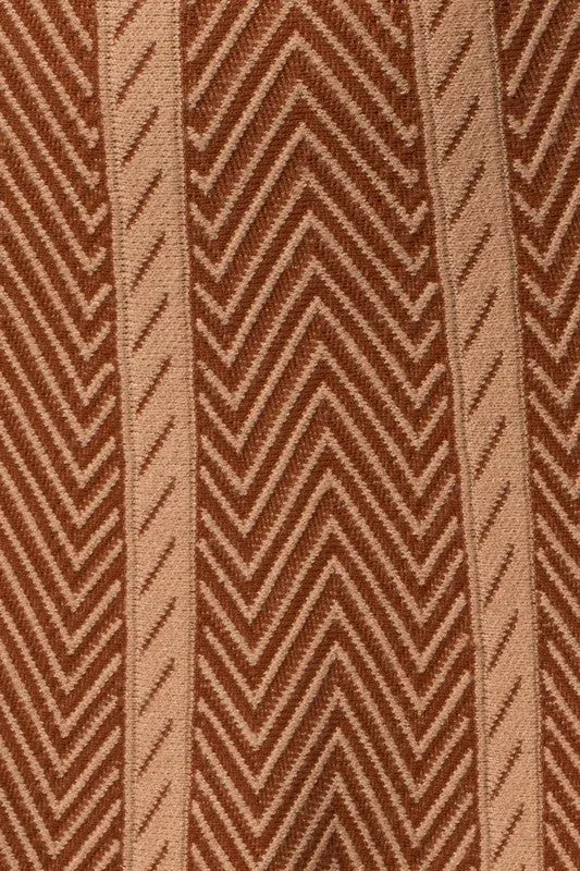 The Herringbone Stripe Sweater Skirt (DS)