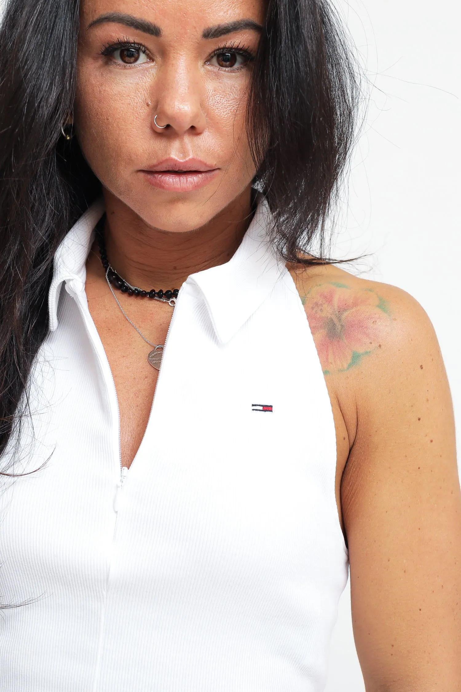 Tjw Zip Thru Sl Polo - White