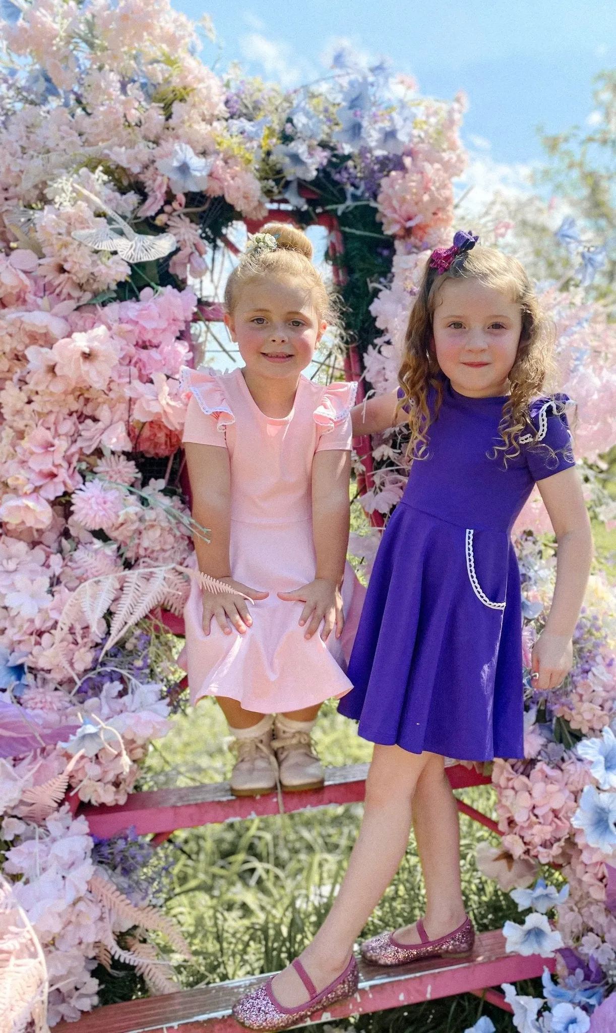 ULTRA VIOLET TWIRLY GIRL DRESS