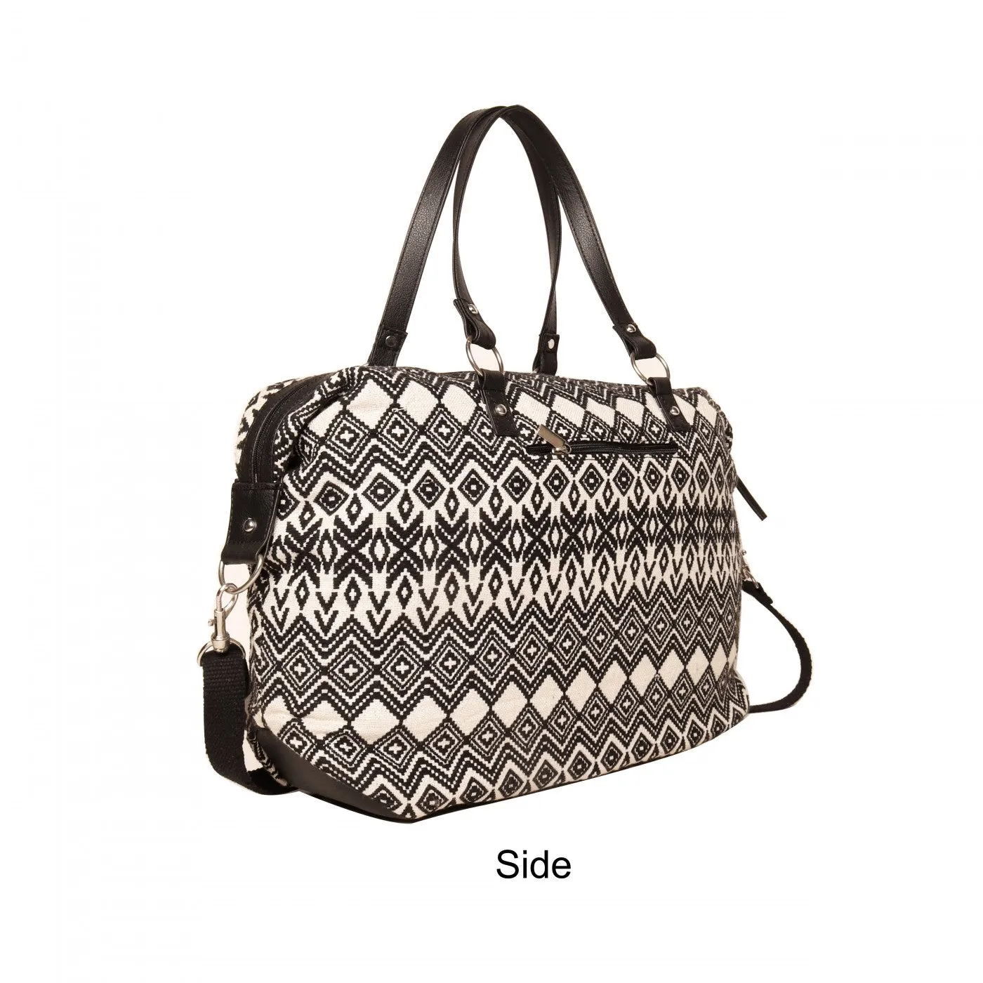 Women Black White Womens Weekender Bag Big Size