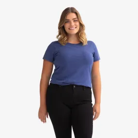 Women's Garment Wash Crew Neck T-Shirt